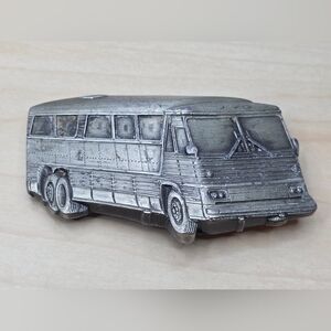 Vintage 1978 Bergamot Brass Works Large Greyhound Bus Belt Buckle B-210